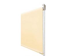Estor Enrollable Vision Premium Metal. Anchos de 40 a 280cm. Luz e intimidad Durante el Dia. Color Crema. Estores Tipo Visillo A Medida para Ventanas y Puertas