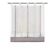 Home Fashion 79187-860 - Cortinas con trabillas, 150 x 80 cm, color marrón