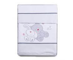 PEKITAS Juego De 3 Piezas De Sábanas Finas Para Minicuna 50X80 CM 100% Algodón HECHO EN PORTUGAL(funda almohada+sabana+bajera,Friends blanco)
