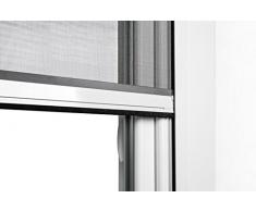 Montaje sin perforaci/ón JAROLIFT Profi Line Mosquitera con marco de aluminio para ventana 110cm x 150cm plateada