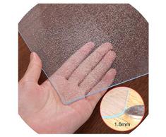 WUZMING 1,6mm De Espesor Mantel Transparente Impermeable Protector De Cubierta De Mesa Transparente Hogar Oficina PVC Antideslizante Tapete De Mesa 54 Tamaños (Color : 1.6mm, Size : 95x220cm)