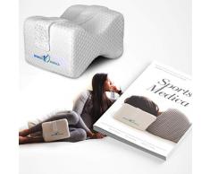 dewdropy Cojin Cu/ña 20X20X50cm Almohada Rodillas Almohada De Esponja De Memoria Coj/ín Lumbar De Respaldo para Aliviar El Dolor