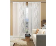 Deko Trends 8501 01 090 Caprice - Estor con riel de aluminio y barra de contrapeso, color blanco y gris (60 x 245 cm)