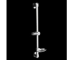 Tutoy Acero Inoxidable Ajustable Riser Rail Bar Ducha Soporte Jabón Soporte Cabeza De Ducha Toalla Titular 610M M