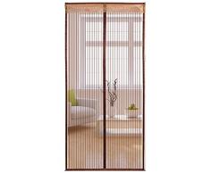 Icegrey Mosquitera Magnética Para Puertas Cortina Para Puerta Para Protección Contra Insectos, Mosquitos, Moscas Mosquitera Para Ventanas Marrón 80x200cm