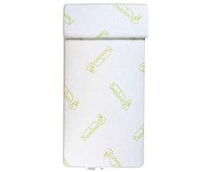 Evergreenweb - Colchón para Cuna o Cuna para niños de 12 cm de Altura + Almohada antiahogo Gratis con Funda de algodón Natural hipoalergénico, Funda extraíble y Lavable a máquina, ortopédico