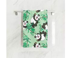 Mnsruu Happy Panda Toalla de Mano para Baño, Gimnasio, Playa y SPA