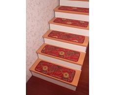 Estilo Pastoral Yinbei itcentre rolabond onestopdiy lobbismo alfombras - escalera rústica antideslizante estera alfombras - 65,02 cm x 24,89 cm