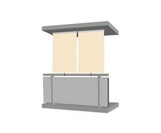 Persiana enrollable 1,8 x 2,3 m beige