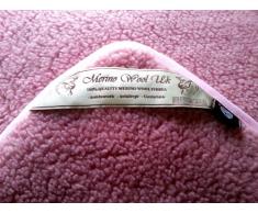 CUNA Manta de 100% pura lana Merina 140/100cm Cálido y Natural Certificada por Woolmark. Muy suave y confortable. bebé MANTA . 100% DE LANA MERINO