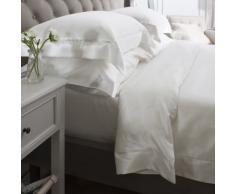 Jasmine Silk 100% Mulberry 19MM Charmeuse Seda Funda Nórdica (MARFIL) KING 225cm x 220cm + 7cm frontera