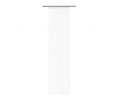 Home Fashion 87141-810 ROM - Cortina corredera (245 x 60 cm, Lados Cortados con láser), Color Blanco