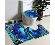 Tapete de baño antideslizante 20 x 31 + Tapete de baño Ushape 20X16 + 16x16 , - Tapete para regalo de Navidad - Tapete de baño absorbente Dormitorio Sala de estar Cocina, decoración