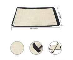 LANGING - Alfombrilla de sisal para rascar Gatos, de Vinilo, para sofá, Muebles, protección de sofá