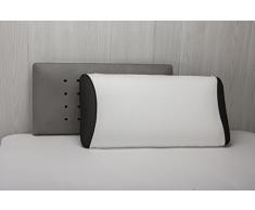 Pikolin Home - Almohada viscoelástica (desenfundable) de bambú, hiper-transpirable, firmeza media, 35x75cm, altura 14cm (Todas las medidas)