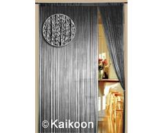 Cortina de hilos (150 cm x 300 cm plata brillante (BxH)