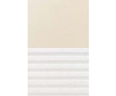 Velux fop ( - Juego de cortina Estor + plisada) DFD F06 0002s para//GGL, GHL, GTL, GPL, GXL F06//y//GGU, GHU, GTU, GPU, GXU F06//EN plástico color uni beige - Toldo en blanco//rieles laterales en plata