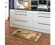 Mnsruu Antiguo Alfombra de Cultura egipcia para Cocina, 50 x 100 cm