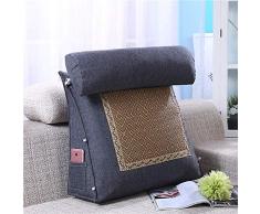 CAOXN Verano Fresco Espalda Triangular Soporte Almohada, Multifunción Suave Cuña del Respaldo De La Almohadilla De Lectura,S