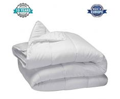 DHestia Edredón Relleno Nórdico Fibra Pluma-Eco 250 gr, Hipoalergénico, Anti-ácaros, (Cama 180-260x240 cm), Multicolor, 180-260 x 240 cm