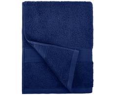 AmazonBasics - Juego de toallas (2 toallas de baño y 2 toallas de manos), 100% algodón 500 g / m², Azul (Royal Blue)