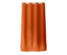 Disfrute de Home con 8 Blackout cortina Ojales poliéster naranja 140x240 cm