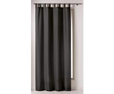 DOUCEUR DINTERIEUR - 1604822, Cortina Trabillas, 140 X 260 Cm, Punchy, Poliéster Liso, Negro