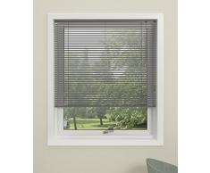 Debel Persiana Veneciana De Twist, 100 x 130 cm, Aluminio Color Plateado, Plateado, 130 x 130 cm
