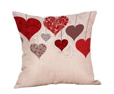 Fundas de Cojines,SHOBDW Regalo de San Valentin Funda de Almohada Sweet Love Boda romántica Cojín Cuadrado Sofá Cama Decoración del hogar(45cmx45cm No Inserto De Almohada) (B, 18x18)