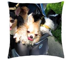 Perros - Funda de almohada manta de viaje (18