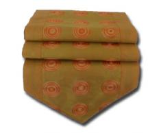 by soljo - naranja mesa de mantel de lino camino de mesa corredor seda tailandesa círculos Elegante 150 cm de largo x 30 cm