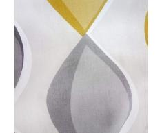 Fusion Cortinas Forradas con Ojales, 100% algodÃ³n, Color Gris, 229 x 183 cm