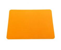 PIXNOR Salvamanteles de silicona , posavasos, manteles individuales (naranja)