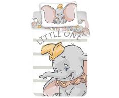 Juego de ropa de cama para bebés Dumbo, 2 piezas 100% algodón, tamaño: 100 x 135 cm, 40 x 60 cm, certificado Öko Tex Standard 100
