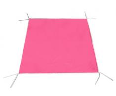 Looping BTPR - Alfombra caja octogonal en PVC con los ojos de fijación, 98 x 92 cm, color: rojo frambuesa