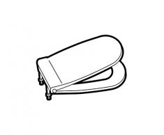 Roca A801327004 Tapa y asiento para inodoro con bisagras extraíbles, Blanco