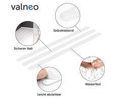 valneo 8 Cintas Antideslizantes para la Ducha y bañera Transparente para una Larga Vida de Uso - Cinta Antideslizante, Alfombrilla Antideslizante, Pegatina Antideslizante, Alfombra Antideslizante