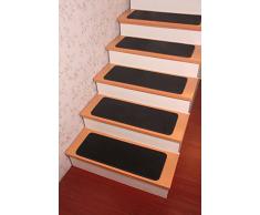 Alfombra de la escalera alfombras Yinbei - banda de rodadura antideslizante 100% algodón en alfombra alfombras 65,02 cm x 24,89 cm-