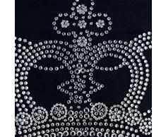 Negro Fundas De Almohada, Cristales Emperador Corona Cubierta De Almohadas, 50x50 cm Cojines Cubren, Latín Cubierta De Almohadas, Terciopelo Cojines Cubren - Emperors Crown