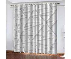 LOVEKKK Blackout Curtain Arte Moderno Cortina Ocultante con 8 Ojales Suave para Ventanas de Habitación Infantil, 100% Poliéster, 2 Piezas 140x175cm(An x Al)