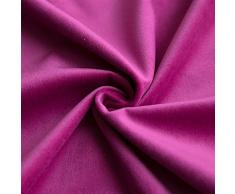 MIULEE Terciopelo Funda de Cojine Brida Funda de Almohada del Sofá Throw Cojín Decoración Almohada Caso de la Cubierta Decorativo para Sala de Estar 45x 45cm 18 x 18 Inch 2 Piezas Rojo Rosado