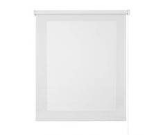 STORESDECO - Estor Screen, Estor Enrollable con Tejido Técnico para Puertas y Ventanas (120 cm x 250 cm, Blanco) | Estor Enrollable Aislante Térmico, Translúcido, Tamiza la Luz y Aporta Privacidad