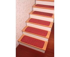 Patrón de onda Yinbei poliéster antideslizante almohadilla de paso de la escalera de la alfombra pisadas de alfombra lavable - 65,02 cm x 24,89 cm