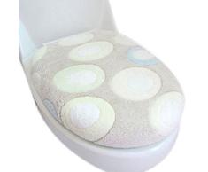 Dada - Juego de funda para asiento y tapa de inodoro, forro polar suave, lavable, 1 juego