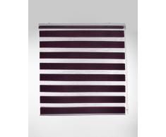 Blindecor Lira Estor Enrollable de Doble Capa, Noche y Día, Poliéster, Violeta, 100 x 180 cm (ancho x largo)