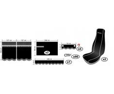 Lampa Melissa Conjunto Interior Microfiber Funda de Asiento y Cortinas en Negro