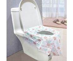 Xf 20 Paquetes de Gran tamaño for IR al baño la Cubierta de Asiento for IR al baño Protectores Desechables de Asiento de Inodoro Cubierta for niños Entrenamiento insignificante o público Toilet-