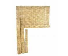 Estor de bambú para sombreo, caña fina, con polea (1,2 x 2,5 m)