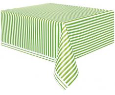 Mantel de Plástico con Rayas Verde Lima (84)
