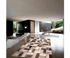 Vip Leather Nueva Alfombra de Piel de Vaca Patchwork. Diseno Exclusivo. Codigo Ar124 (120 cm x 180 cm)